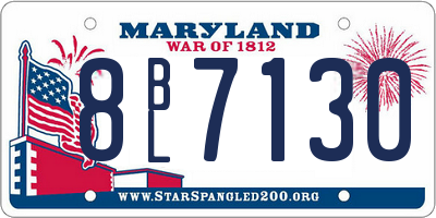 MD license plate 8BL7130