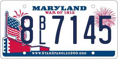 MD license plate 8BL7145
