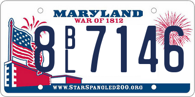 MD license plate 8BL7146