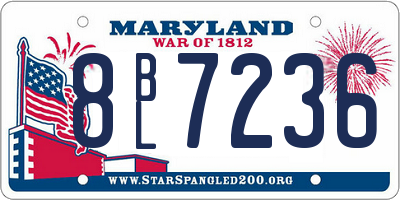MD license plate 8BL7236