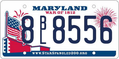 MD license plate 8BL8556