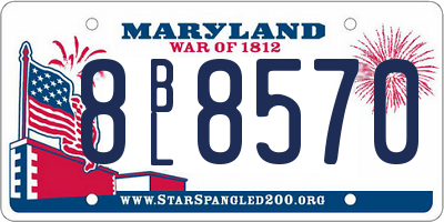 MD license plate 8BL8570
