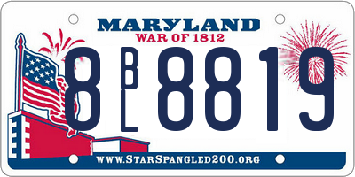 MD license plate 8BL8819