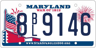 MD license plate 8BL9146