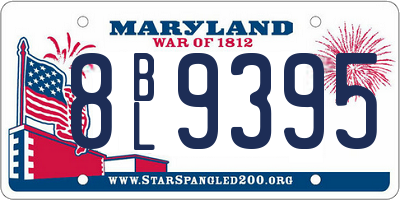 MD license plate 8BL9395