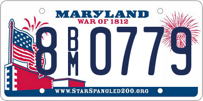 MD license plate 8BM0779