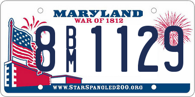 MD license plate 8BM1129
