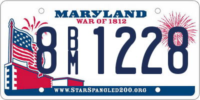 MD license plate 8BM1228