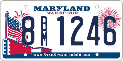 MD license plate 8BM1246