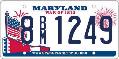 MD license plate 8BM1249