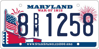 MD license plate 8BM1258