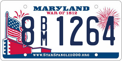 MD license plate 8BM1264