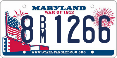 MD license plate 8BM1266