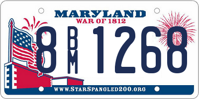 MD license plate 8BM1268