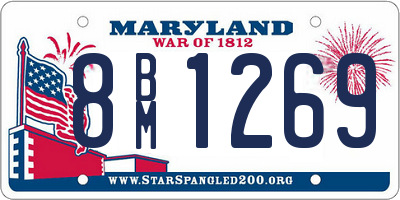 MD license plate 8BM1269