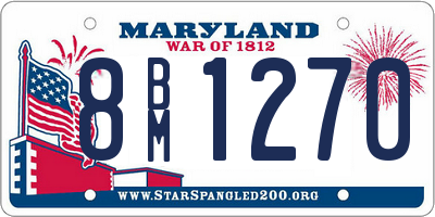 MD license plate 8BM1270