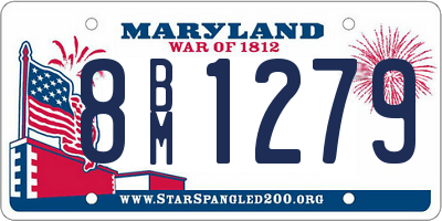 MD license plate 8BM1279