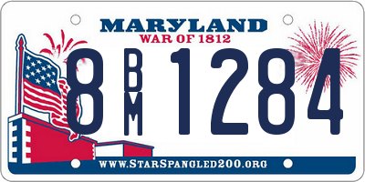 MD license plate 8BM1284