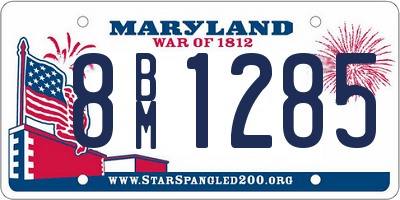 MD license plate 8BM1285