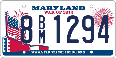 MD license plate 8BM1294