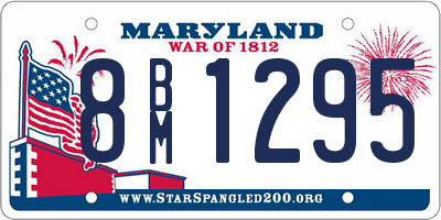 MD license plate 8BM1295