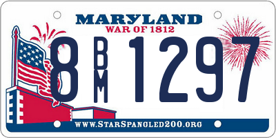 MD license plate 8BM1297