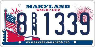 MD license plate 8BM1339