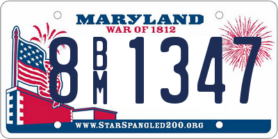 MD license plate 8BM1347