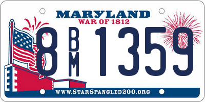 MD license plate 8BM1359