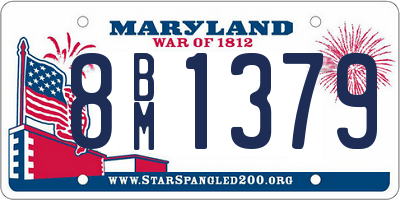 MD license plate 8BM1379