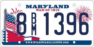 MD license plate 8BM1396