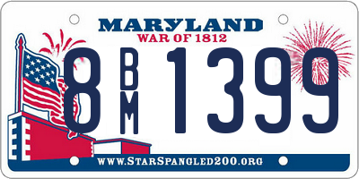 MD license plate 8BM1399