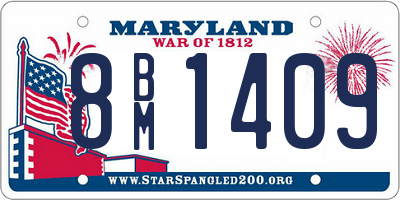 MD license plate 8BM1409