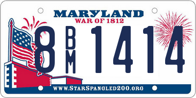 MD license plate 8BM1414