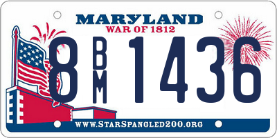 MD license plate 8BM1436