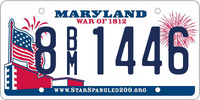 MD license plate 8BM1446