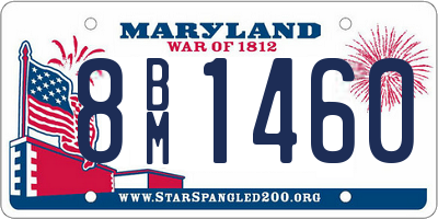 MD license plate 8BM1460