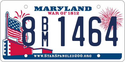 MD license plate 8BM1464