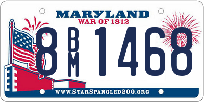 MD license plate 8BM1468