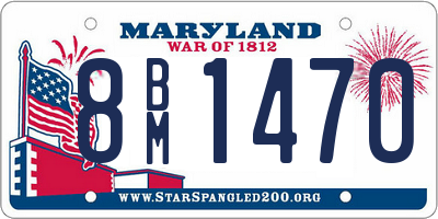 MD license plate 8BM1470