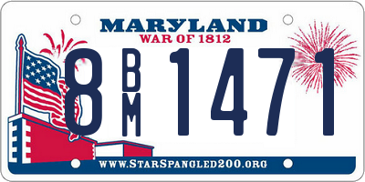 MD license plate 8BM1471