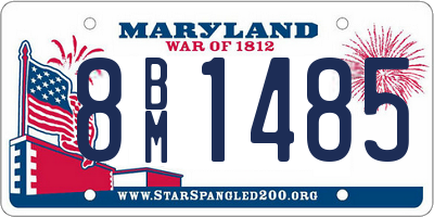 MD license plate 8BM1485