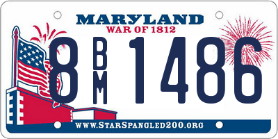 MD license plate 8BM1486