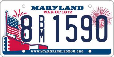 MD license plate 8BM1590