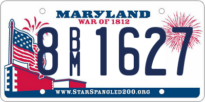 MD license plate 8BM1627