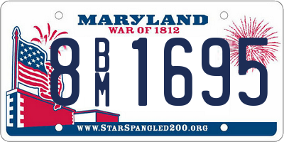 MD license plate 8BM1695