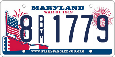 MD license plate 8BM1779