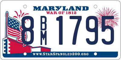 MD license plate 8BM1795