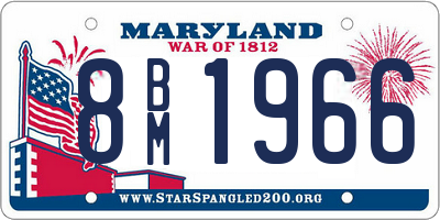 MD license plate 8BM1966