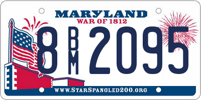 MD license plate 8BM2095
